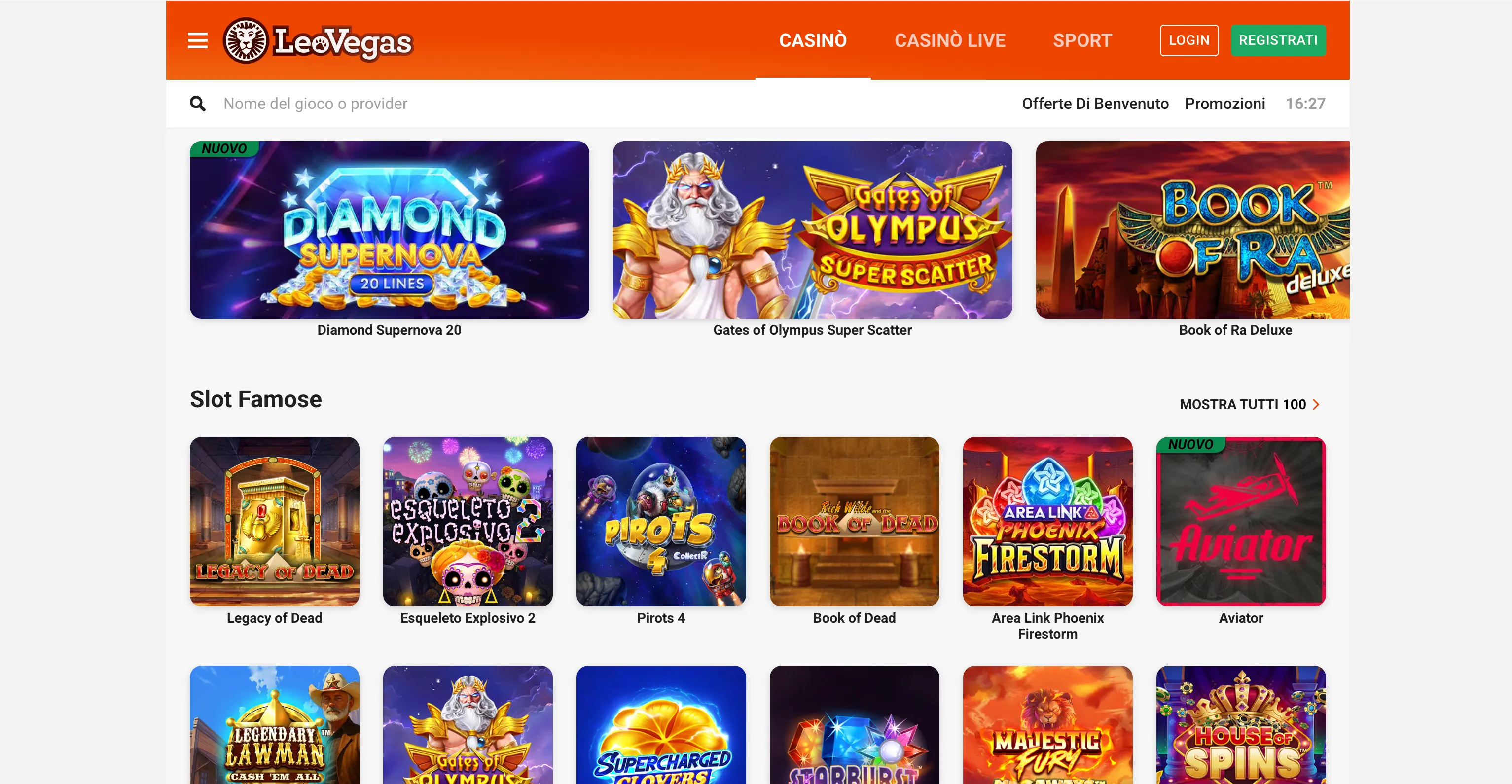 LeoVegas Casinò